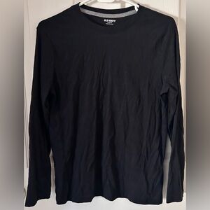 Old Navy Men's Charcoal Long Sleeve Tee